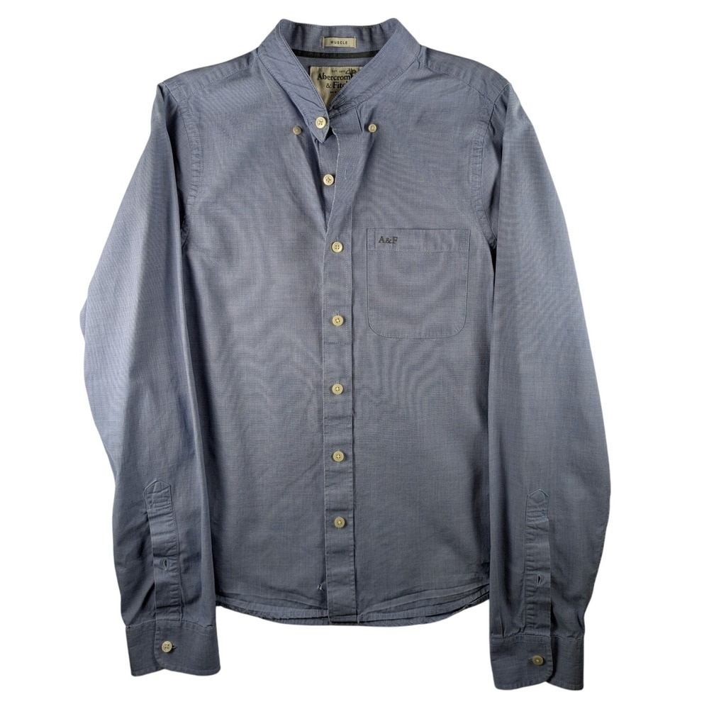 Vintage Abercrombie & Fitch Button Shirt Oxford Dress Shirt Long Sleeve M (Read)